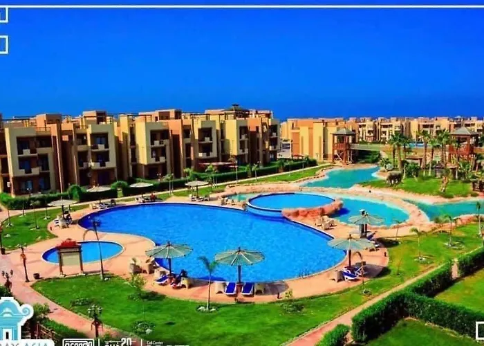شقة Blue Bay Sokhna Aqua Park - مارسيليا بلو باى السخنه -عائلات فقط